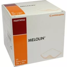 MELOLIN Medicazioni per ferite 5x5 cm sterili, 25 pz