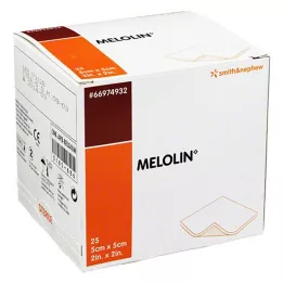 MELOLIN Medicazioni per ferite 5x5 cm sterili, 25 pz