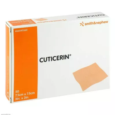 CUTICERIN Garza 7,5x7,5 cm con rivestimento in pomata, 50 pz