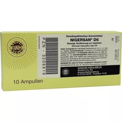 NIGERSAN D 6 Fiale, 10X1 ml
