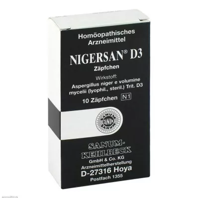 NIGERSAN D 3 Supposte, 10 pz