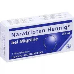 NARATRIPTAN Hennig per lemicrania 2,5 mg compresse rivestite con film, 2 pz
