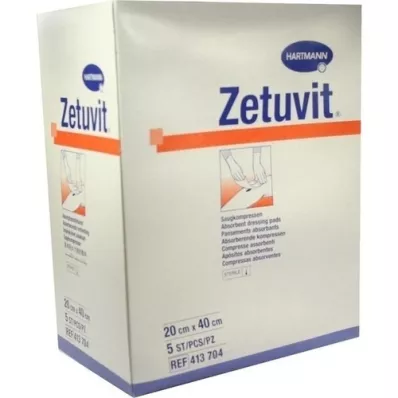 ZETUVIT Impacchi assorbenti sterili 20x40 cm, 5 pz