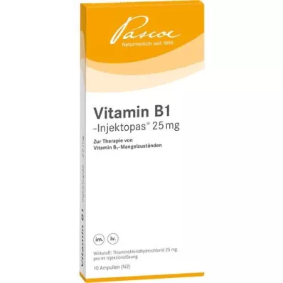 VITAMIN B1 INJEKTOPAS 25 mg soluzione iniettabile, 10X1 ml
