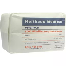 MULLKOMPRESSEN Ypsipad 10x10 cm non sterile 8x, 100 pz