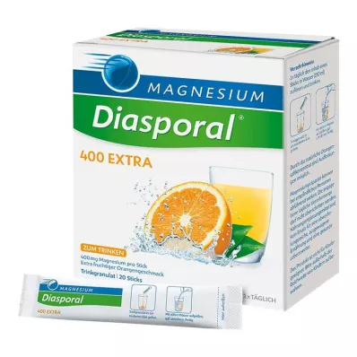 MAGNESIUM DIASPORAL 400 Granuli extra per bere, 20 pz