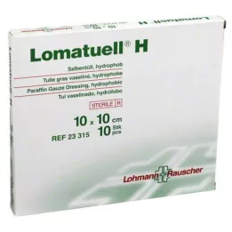 LOMATUELL H Tulle per pomata 10x10 cm sterile, 10 pz