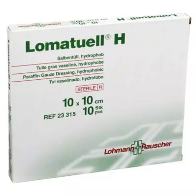 LOMATUELL H Tulle per pomata 10x10 cm sterile, 10 pz