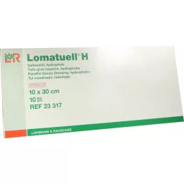 LOMATUELL H Tulle per pomata 10x30 cm sterile, 10 pz