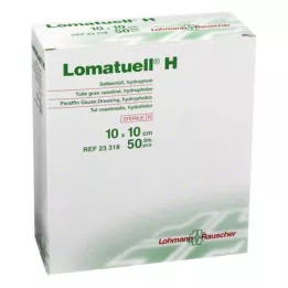 LOMATUELL H Tulle per pomata 10x10 cm sterile, 50 pz