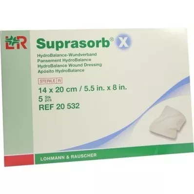 SUPRASORB X Medicazione HydroBalance 14x20 cm, 5 pz