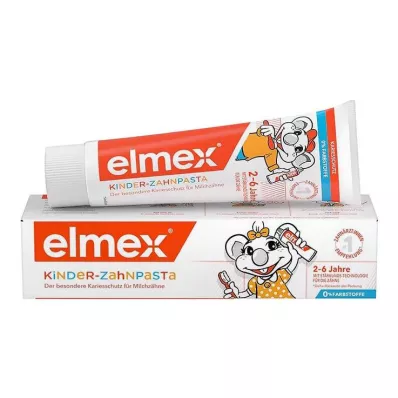 ELMEX Confezione di dentifricio per bambini pieghevole, 50 ml