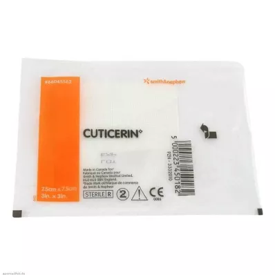 CUTICERIN garza 7,5x7,5 cm con rivestimento in pomata, 1 pz