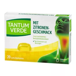 TANTUM VERDE 3 mg in pastiglie al gusto di limone, 20 pezzi
