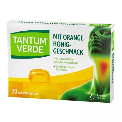 TANTUM VERDE 3 mg in pastiglie al gusto di arancia e miele, 20 pezzi