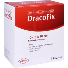 DRACOFIX PEEL Compresse 10x10 cm sterili 8x, 25X2 pz