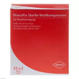 DRACOFIX PEEL Compresse 10x10 cm sterili 8x, 25X2 pz