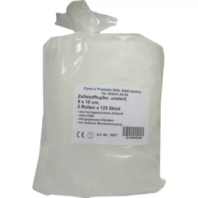ZELLSTOFFTUPFER rotolo 8x10 cm, 2X125 pezzi