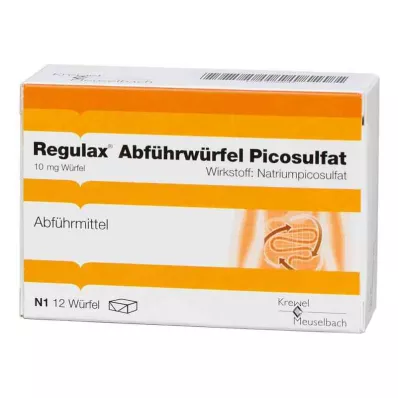 REGULAX Cubetti di lassativo picosolfato, 12 pz