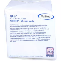 VLIESSTOFF-KOMPRESSEN non sterile 10x10 cm 4-fold, 100 pz