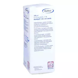 MULLKOMPRESSEN 5x5 cm non sterile 8x, 100 pz