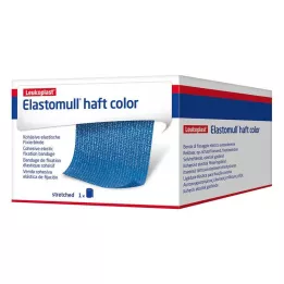 ELASTOMULL banda di fissaggio adesiva di colore 8 cmx4 m, blu, 1 pz