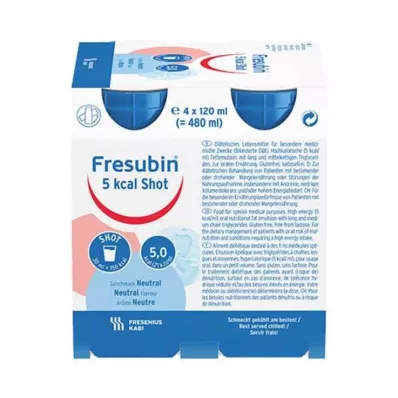 Fresubin 5 kcal SHOT soluzione neutra, 4X120 ml Fresubin 5 kcal SHOT soluzione neutra, 4X120 ml