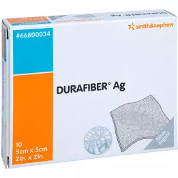 DURAFIBER Medicazione Ag 5x5 cm, 10 pz