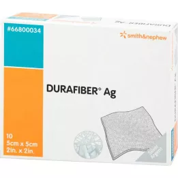 DURAFIBER Medicazione Ag 5x5 cm, 10 pz