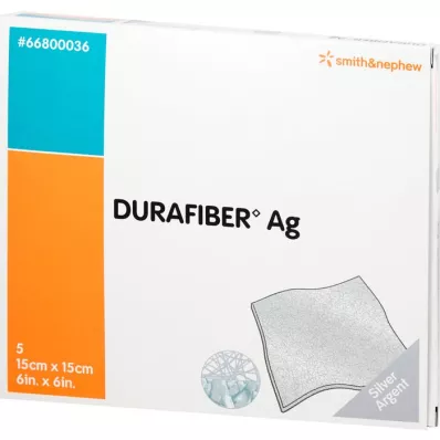 DURAFIBER Medicazione Ag 15x15 cm, 5 pz
