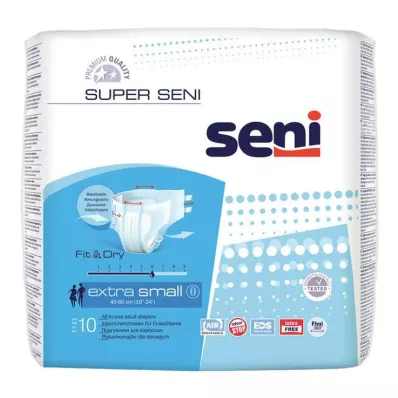 SUPER SENI Pantaloni per incontinenza taglia XS, 10 pezzi