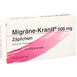 MIGRÄNE KRANIT supposta da 500 mg, 10 pezzi