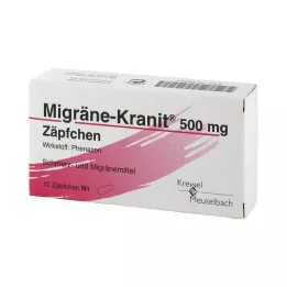 MIGRÄNE KRANIT supposta da 500 mg, 10 pezzi