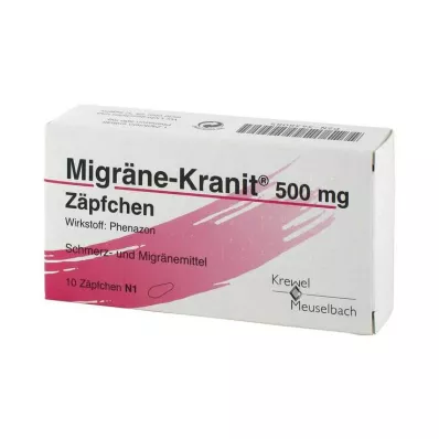 MIGRÄNE KRANIT supposta da 500 mg, 10 pezzi