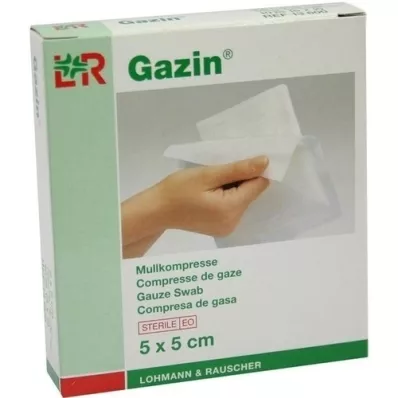 GAZIN Garza compressa 5x5 cm sterile 8x, 5X2 pz