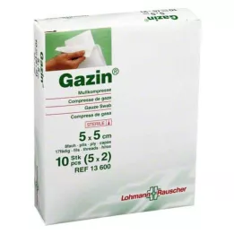 GAZIN Garza compressa 5x5 cm sterile 8x, 5X2 pz