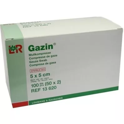 GAZIN Garza compressa 5x5 cm sterile 8x, 50X2 pz
