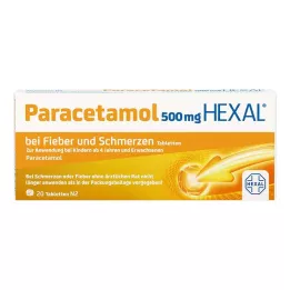 PARACETAMOL 500 mg HEXAL per febbre e dolore Tab, 20 pz