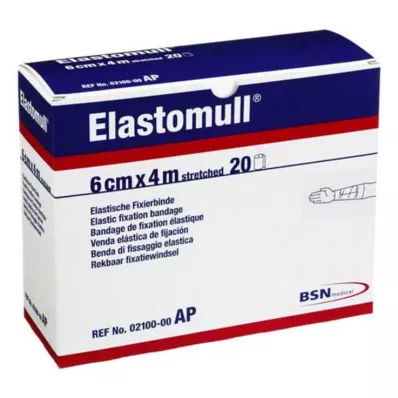 ELASTOMULL Fascia elastica di fissaggio 6 cmx4 m 2100, 20 pz ELASTOMULL Fascia elastica di fissaggio 6 cmx4 m 2100, 20 pz