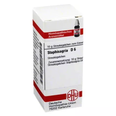 STAPHISAGRIA D 6 globuli, 10 g