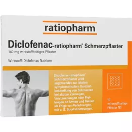 DICLOFENAC-cerotto antidolorifico ratiopharm, 10 pz