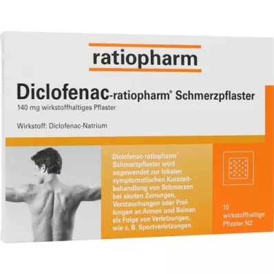 DICLOFENAC-cerotto antidolorifico ratiopharm, 10 pz
