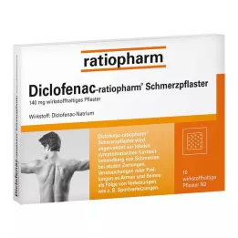 DICLOFENAC-cerotto antidolorifico ratiopharm, 10 pz