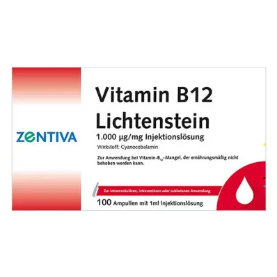 VITAMIN B12 1.000 μg Fiale Lichtenstein, 100X1 ml