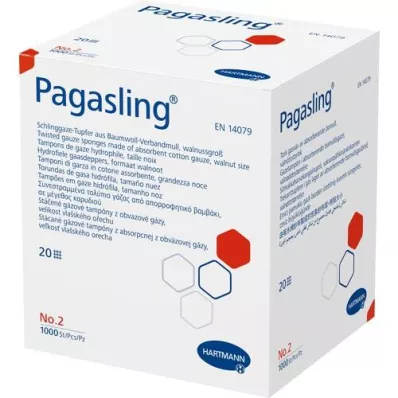 PAGASLING Tamponi di garza non sterili misura 2 noce, 1000 pz