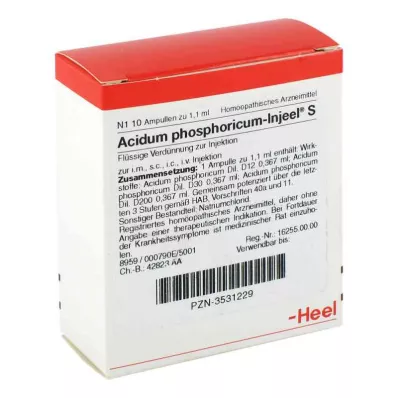 ACIDUM PHOSPHORICUM INJEEL Fiale S, 10 pz