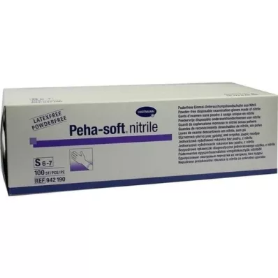 PEHA-SOFT nitrile Unt.Hand.unste.puderfrei S, 100 pz