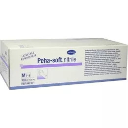 PEHA-SOFT nitrile Unt.Hand.unste.puderfrei M, 100 pz