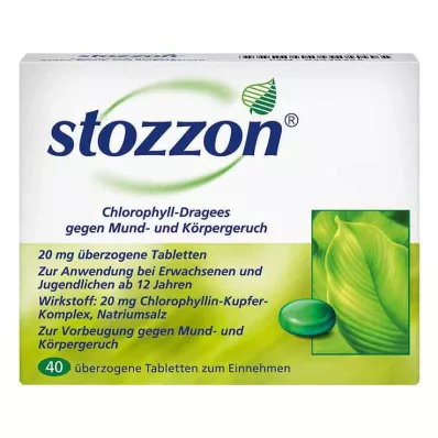 STOZZON Compresse rivestite di clorofilla, 40 pezzi