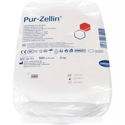 PUR-ZELLIN rotolo sterile 4x5 cm da 500 pezzi, 1 pezzo